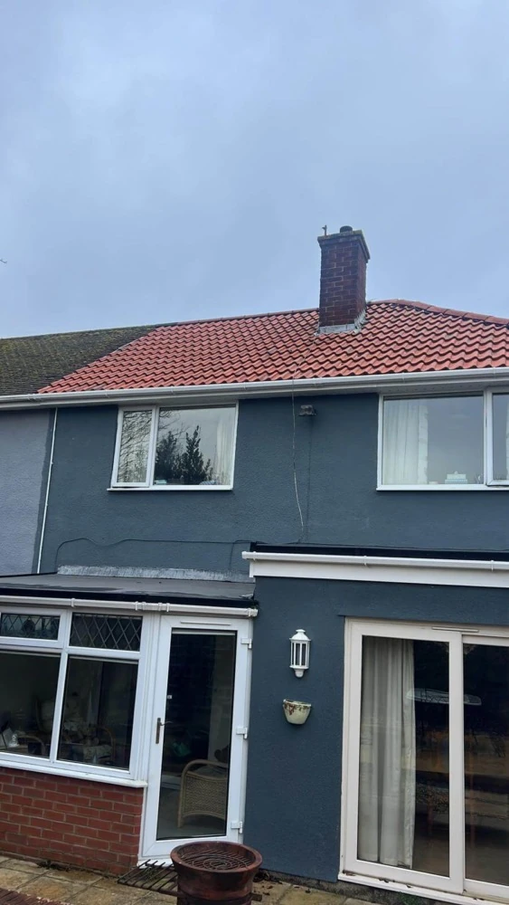 Completed roofing project by Pro Tech in Somerset